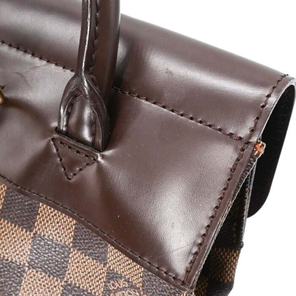 LOUIS VUITTON Authentic Brown Damier Canvas Backpack - Picture 12 of 16